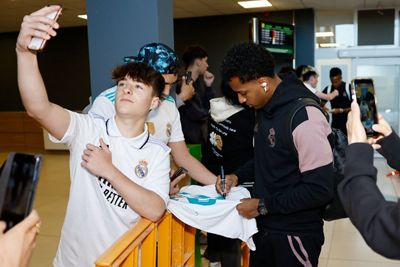 llegada del real madrid a san sebastián