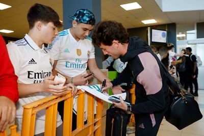 llegada del real madrid a san sebastián