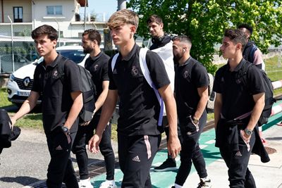 llegada del real madrid a san sebastián