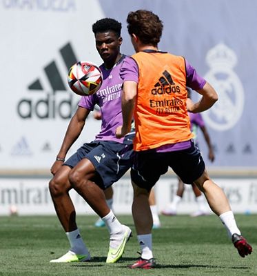 entrenamiento del real madrid