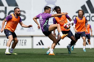 entrenamiento del real madrid