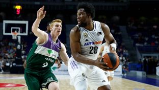 El Madrid brilla en ataque para derrotar al Unicaja