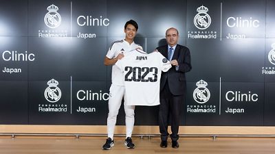 Nakai launches Real Madrid Foundation clinics in Japan