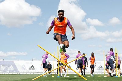 entrenamiento del real madrid