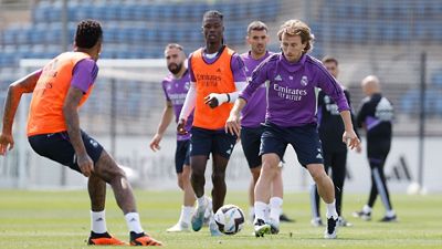 Dernier entraînement avant la réception de Getafe