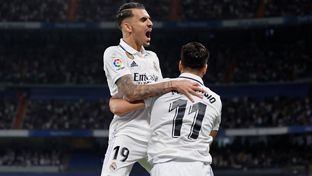 Once inicial del Real Madrid frente al Getafe