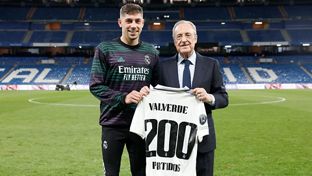 Valverde: 200 partidos con el Real Madrid