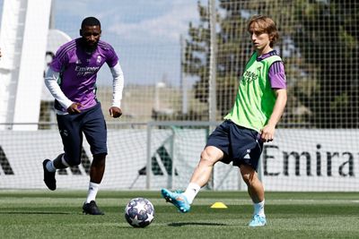 entrenamiento del real madrid