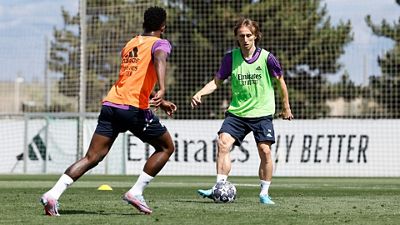 El Real Madrid prepara el partido contra el Manchester City