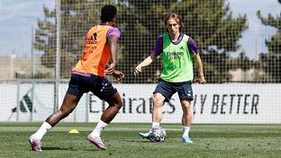 Le Real Madrid prépare le match contre Manchester City