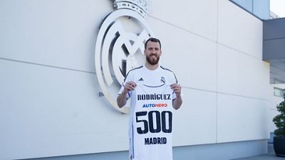 Sergio Rodríguez, 500 partidos con el Real Madrid