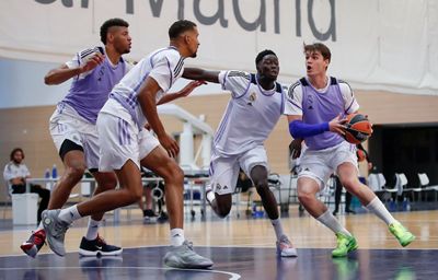 entrenamiento del real madrid de baloncesto