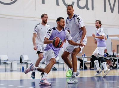 entrenamiento del real madrid de baloncesto