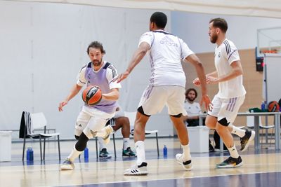 entrenamiento del real madrid de baloncesto