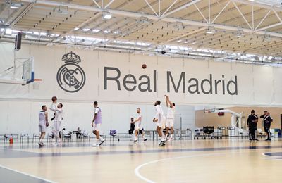 entrenamiento del real madrid de baloncesto