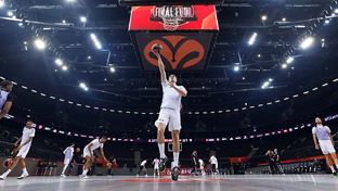 The team work out at the Zalgirio Arena