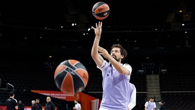 Último entrenamiento antes la semifinal de la Euroliga
