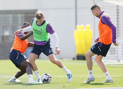 entrenamiento del real madrid