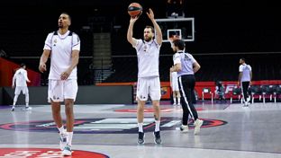 Último entrenamiento previo a la final de la Euroliga