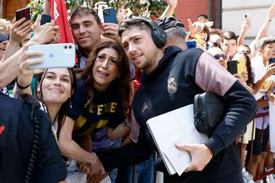 llegada del real madrid a valencia