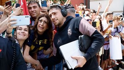 Así fue la llegada del Real Madrid a Valencia