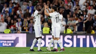 Once inicial del Real Madrid contra el Valencia