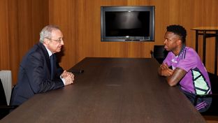 O presidente reuniu com Vinícius Júnior