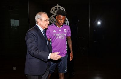 el presidente con vinícius junior