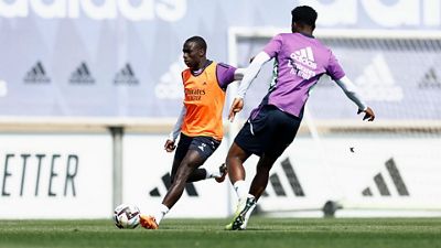 O Real Madrid prepara o jogo contra o Sevilha