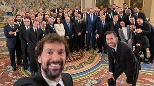 El ‘selfie’ de Llull en la visita al rey Felipe VI