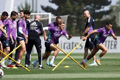entrenamiento del real madrid