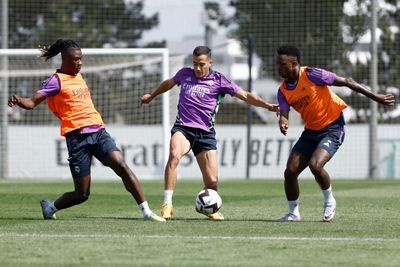entrenamiento del real madrid