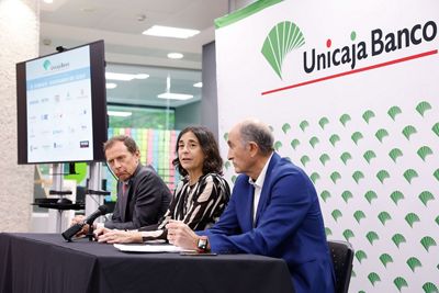 presentación del torneo de golf solidario unicaja banco
