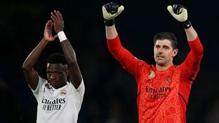 Courtois y Vini Jr., en el once ideal de la Champions