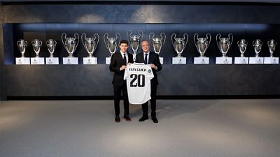 Fran García, presentado como nuevo jugador del Real Madrid