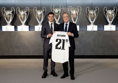 presentación de brahim díaz como jugador del real madrid