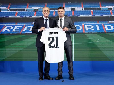 presentación de brahim díaz como jugador del real madrid