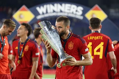 nacho carvajal joselu y fran garcía campeones de la nations league