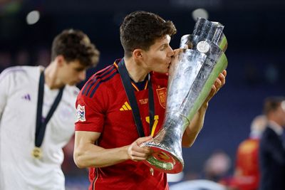 nacho carvajal joselu y fran garcía campeones de la nations league