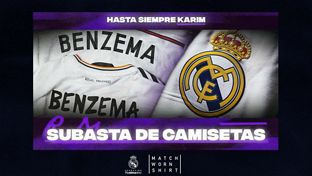 Subasta benéfica de camisetas de Benzema