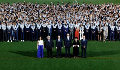 acto de graduación de la xvii promoción de la escuela universitaria real madrid universidad europea