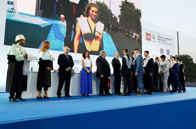 acto de graduación de la xvii promoción de la escuela universitaria real madrid universidad europea