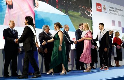 acto de graduación de la xvii promoción de la escuela universitaria real madrid universidad europea