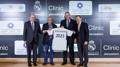 Butragueño launched the Foundation's clinics in Jerusalem
