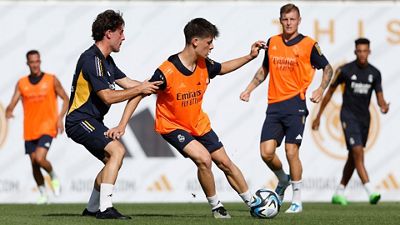 The squad completes first pre-season training session
