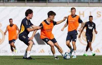 entrenamiento del real madrid