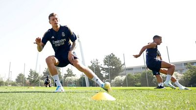 Trabajo físico para abrir la segunda jornada de entrenamientos