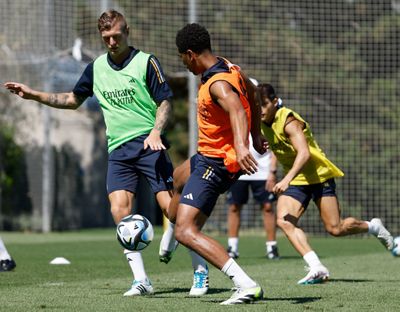 entrenamiento del real madrid