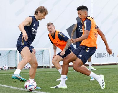 entrenamiento del real madrid