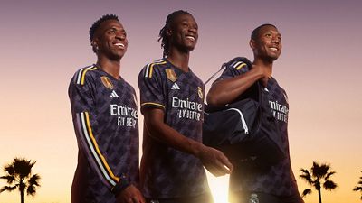 Real Madrid and adidas 2023-24 second jersey on sale now